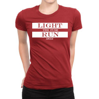 Light The Fuse Run Away Cute Ladies Fitted T-shirt | Artistshot