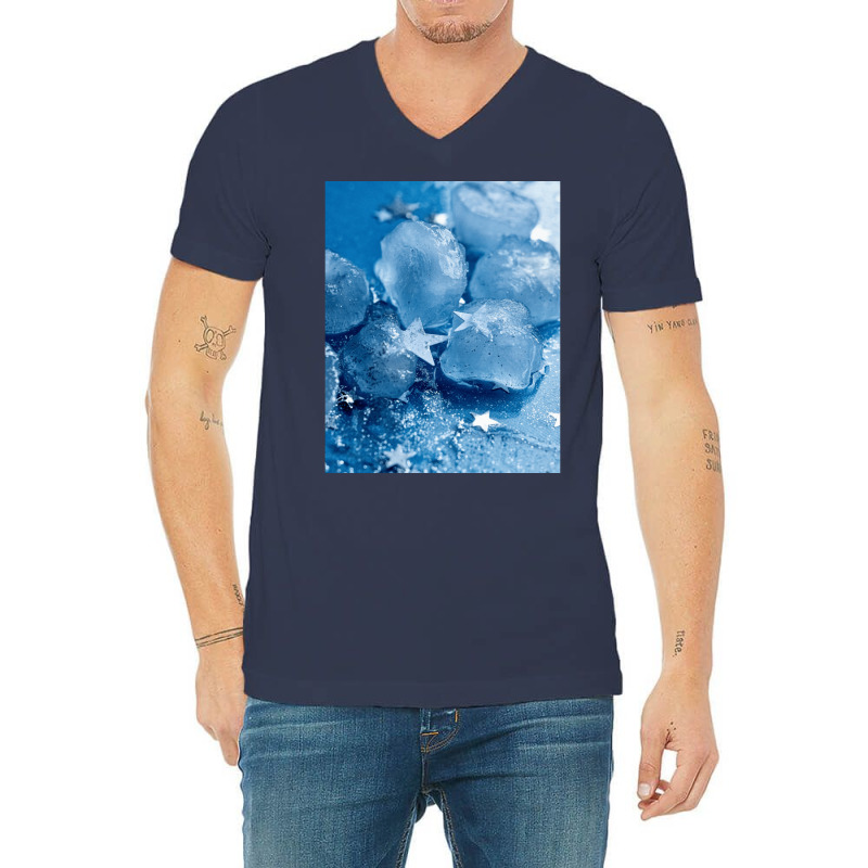 Ice Cubes V-Neck Tee by sivelslebeckl | Artistshot