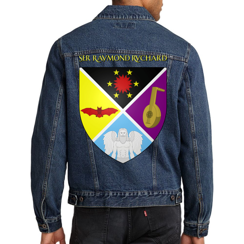 Ser Raymond Rychard Coat Of Arms Heraldry Sigil Men Denim Jacket by lannonchisumn | Artistshot