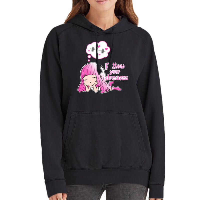 Cute Fitness Girl Quote Nostalgia Vintage Hoodie | Artistshot