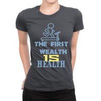 Health And Fitness Awareness Healthy Mom Healthy D Ladies Fitted T-shirt | Artistshot