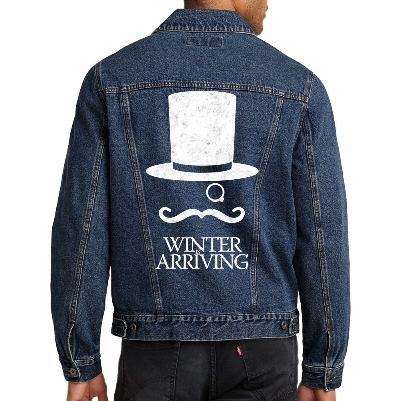 Winter Is Arriving Men Denim Jacket by mellafrensy | Artistshot