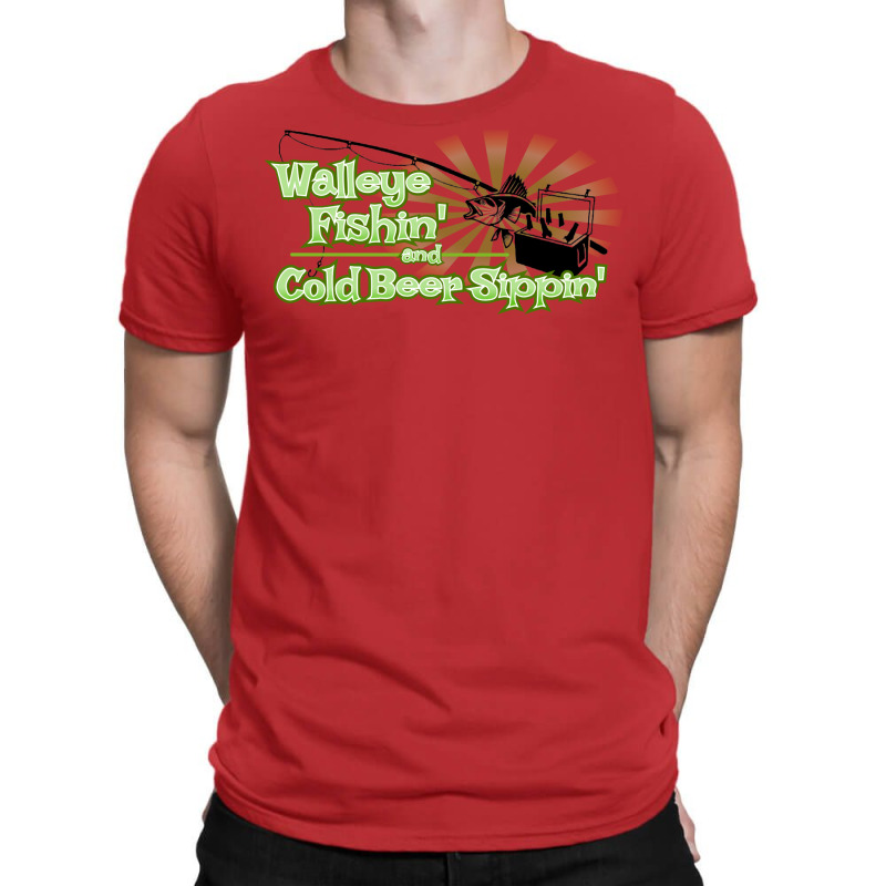 Walleye Fishin And Cold Beer Sippin Music T-Shirt by orriabijli6 | Artistshot