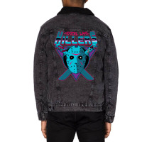 Crystal Lake Killers (retro Variant) Unisex Sherpa-lined Denim Jacket | Artistshot