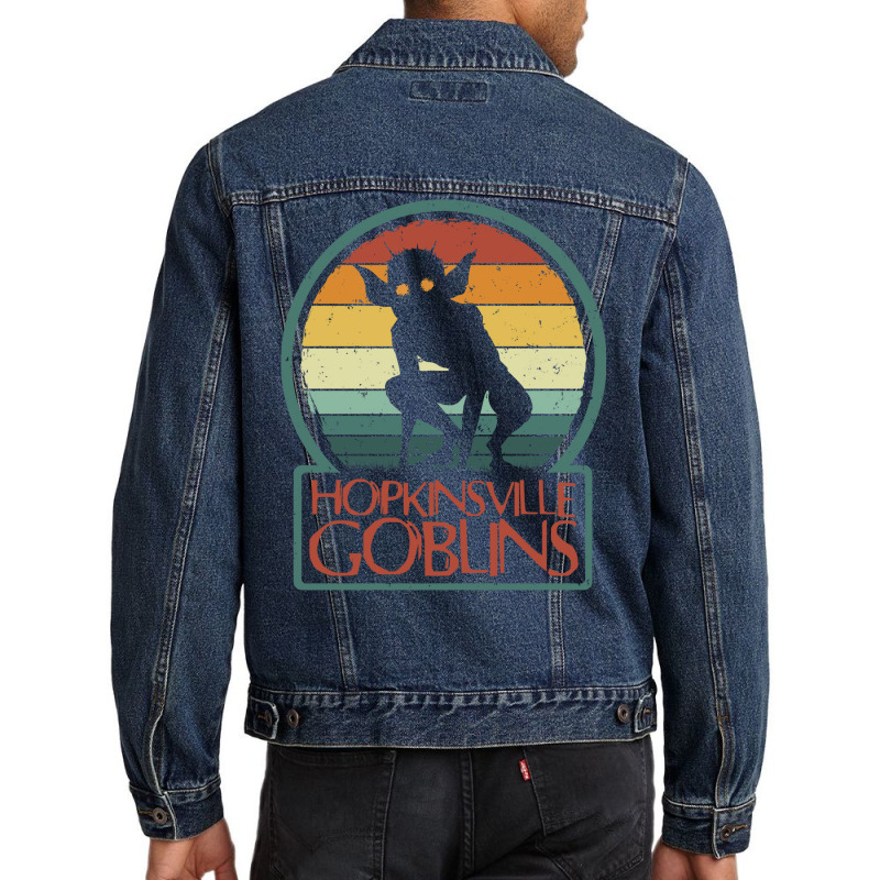 Hopkinsville Goblins   Cool Retro Vintage Kentucky Men Denim Jacket | Artistshot