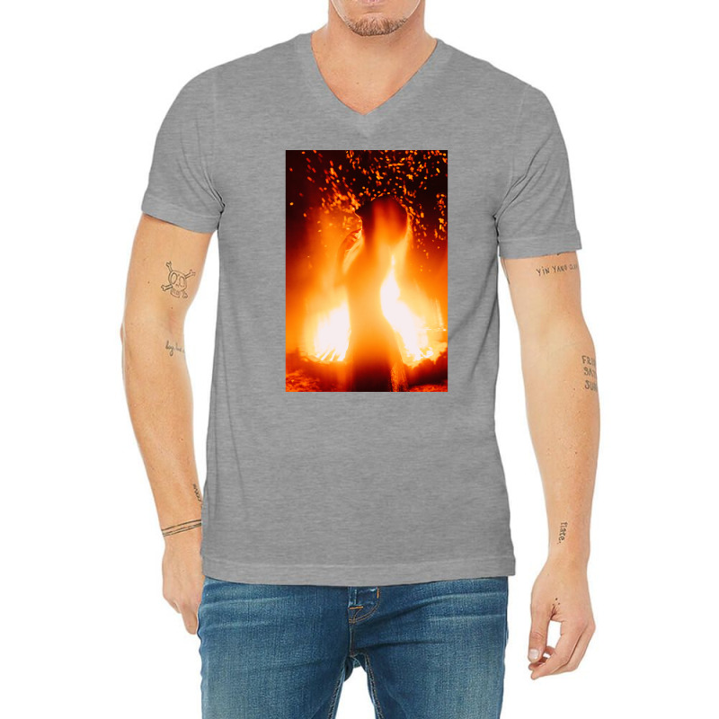 Soul Fire Ii V-Neck Tee by toomesmilnel | Artistshot