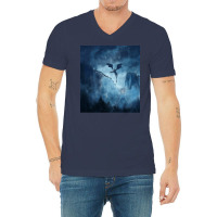 The Night King Arrives V-neck Tee | Artistshot