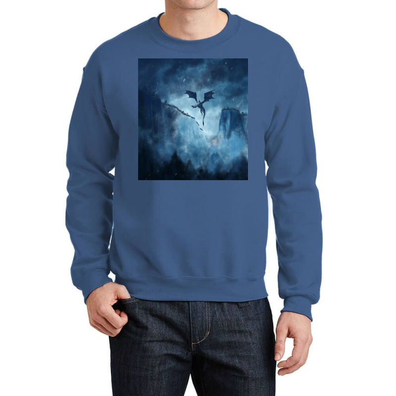 The Night King Arrives Crewneck Sweatshirt by ferrarperishc | Artistshot