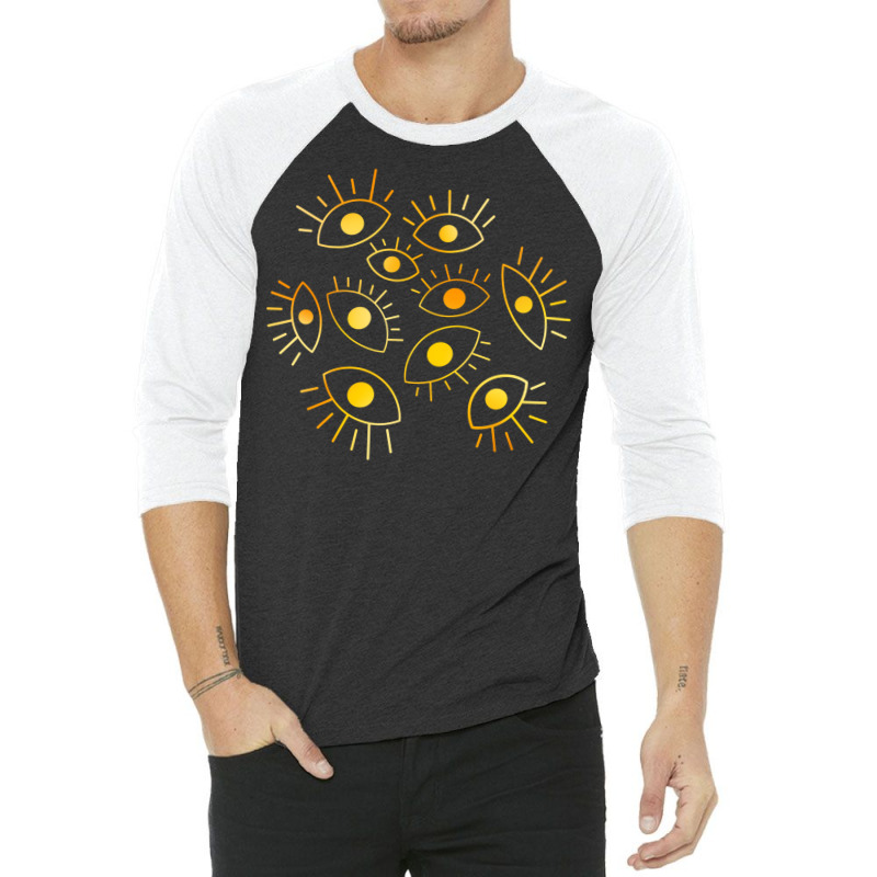 Eyes Of The Void   Golden Fire 3/4 Sleeve Shirt | Artistshot