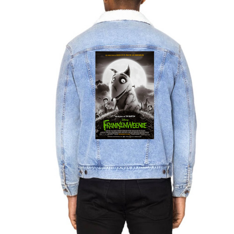 Frankenweenie Frankenweenie Unisex Sherpa-lined Denim Jacket | Artistshot