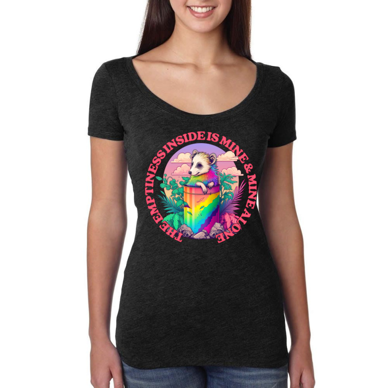 The Emptiness Inside Is Mine & Mine Alone Women's Triblend Scoop T-shirt by salkieseederv | Artistshot