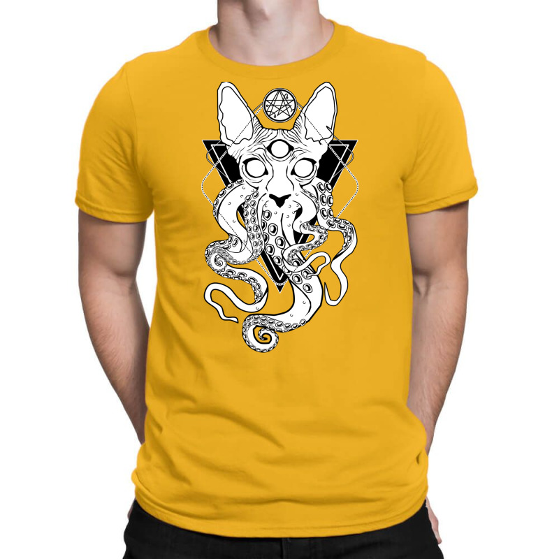 Cathulhu   The Cosmic Tentacle Cat T-Shirt by fiserpoughk | Artistshot