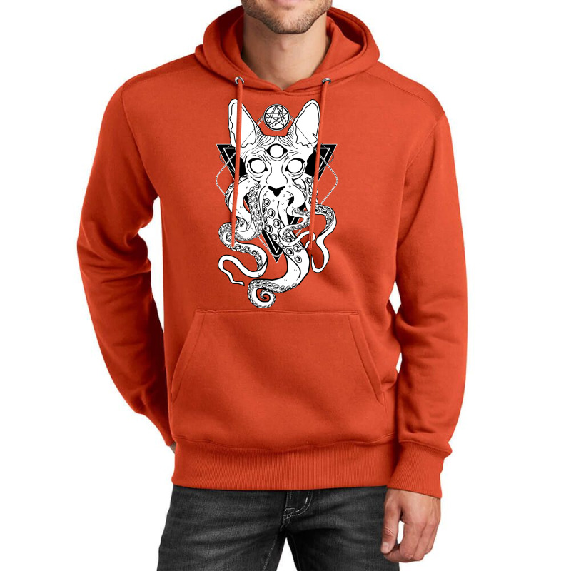 Cathulhu   The Cosmic Tentacle Cat Unisex Hoodie by fiserpoughk | Artistshot