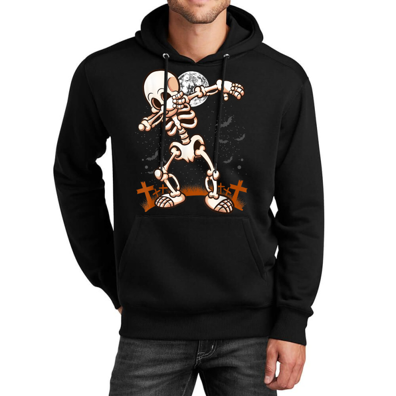 Halloween Shirts For Boys Kids Girl Dabbing Skelet Unisex Hoodie | Artistshot