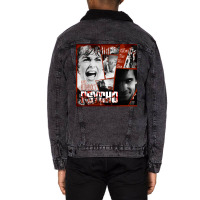 Hitchcock Psycho Movie Unisex Sherpa-lined Denim Jacket | Artistshot