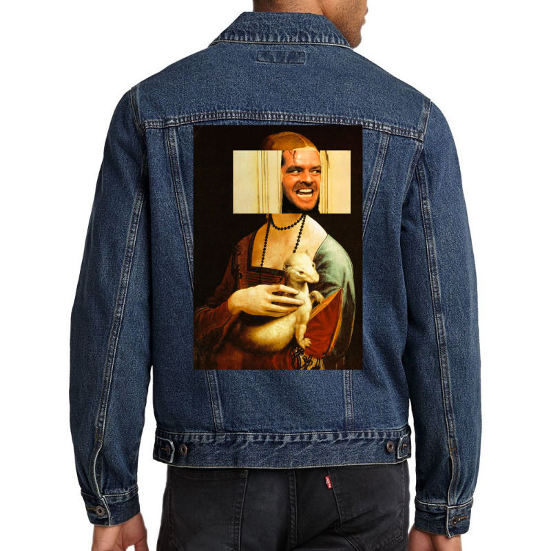 Lady With An Ermine Jack Nicholson Art 2 Men Denim Jacket | Artistshot