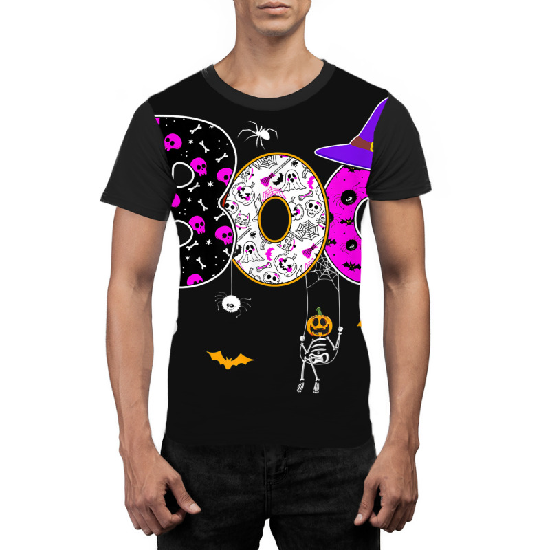 Boo Halloween Costume Spiders Pumpkin Halloween Wo Graphic T-shirt | Artistshot