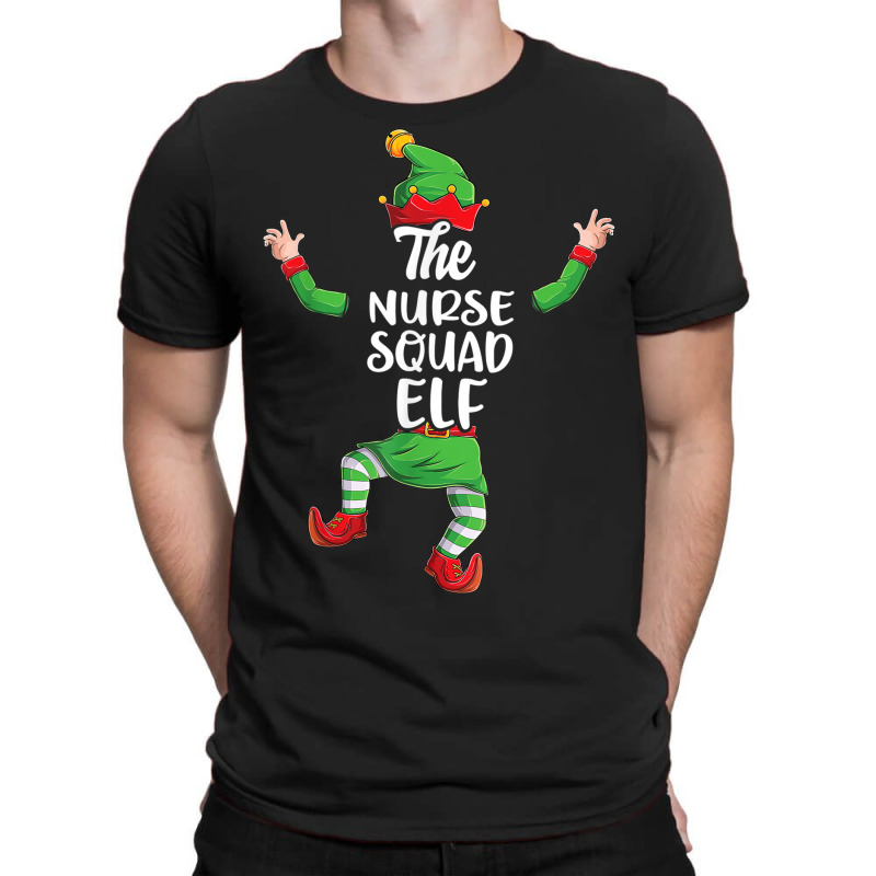 Nurse Squad Elf Family Matching Christmas Pajamas T-shirt | Artistshot