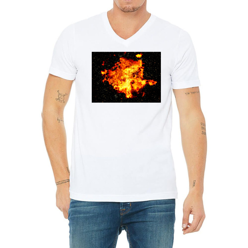 Inferno V-Neck Tee by nanzolveyt | Artistshot