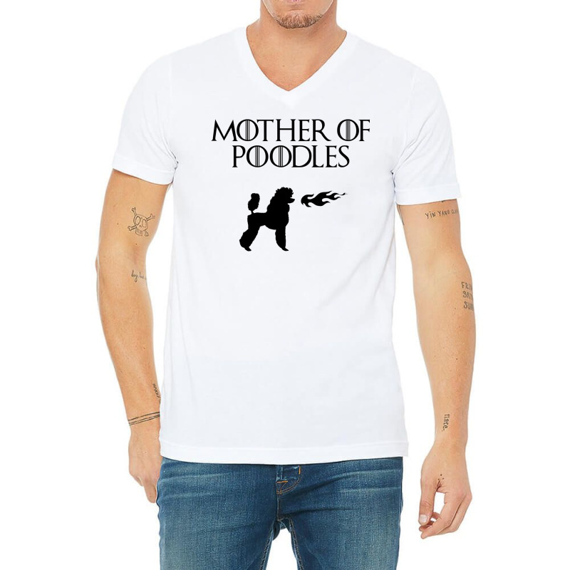 Mother Of Poodles (black) V-Neck Tee by nanzolveyt | Artistshot