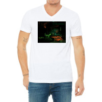 Never Tickle A Sleeping Dragon V-neck Tee | Artistshot