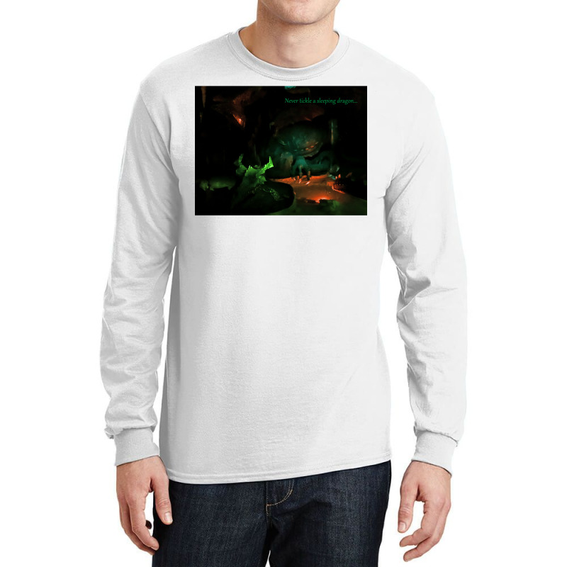 Never Tickle A Sleeping Dragon Long Sleeve Shirts by mallekquider1 | Artistshot