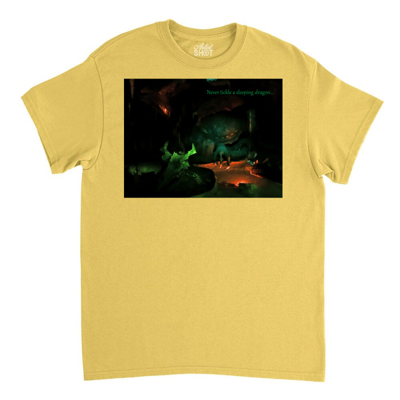 Never Tickle A Sleeping Dragon Classic T-shirt by mallekquider1 | Artistshot