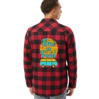 Time To Travel Summer Beach Flannel Shirt | Artistshot