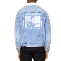 Bert Jansch  Retro Style Folk Music Design Unisex Sherpa-lined Denim Jacket | Artistshot