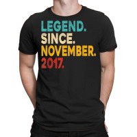 Legend Since November 2017 5th Birthday Gift 5 Yea T-shirt | Artistshot