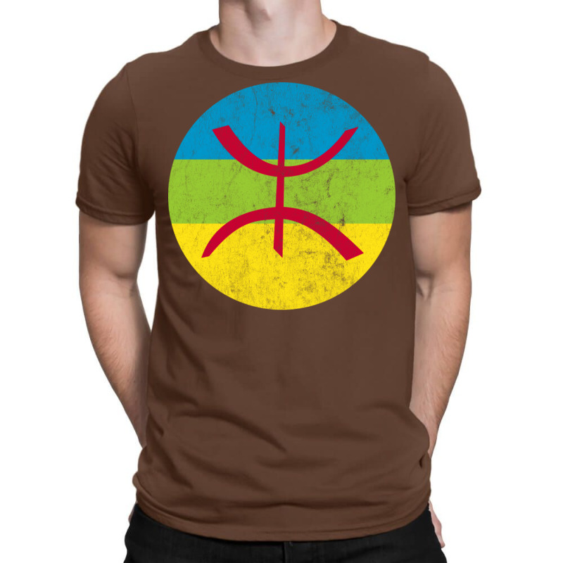 Berber  Imazighen Faded Style Flag Design T-shirt | Artistshot