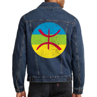 Berber  Imazighen Faded Style Flag Design Men Denim Jacket | Artistshot