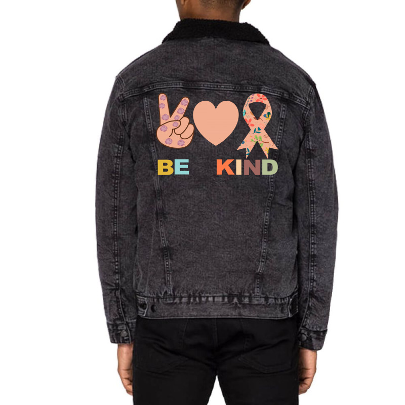 Be Kind Unisex Sherpa-lined Denim Jacket | Artistshot