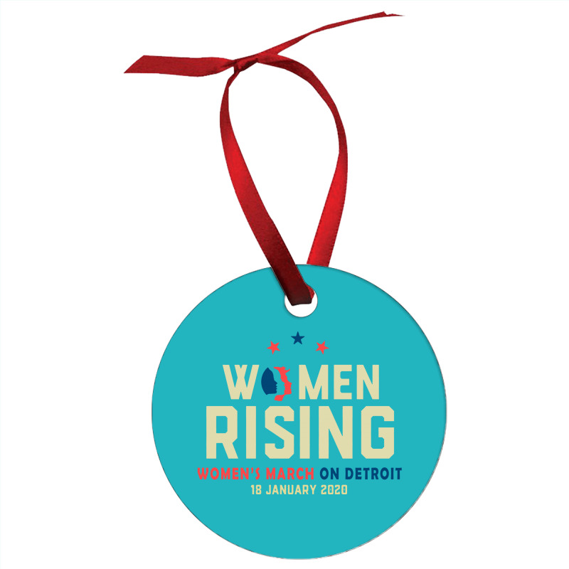 Women's Rising   Women's March On Detroit Ornament | Artistshot