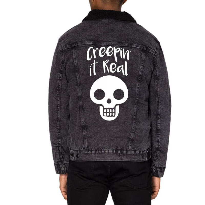 Creepin It Real Unisex Sherpa-lined Denim Jacket | Artistshot