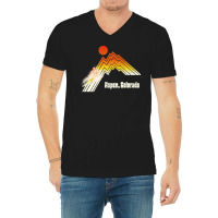 Aspen Colorado 70s80s Retro Souvenir Style Skiing V-neck Tee | Artistshot