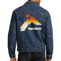 Aspen Colorado 70s80s Retro Souvenir Style Skiing Men Denim Jacket | Artistshot