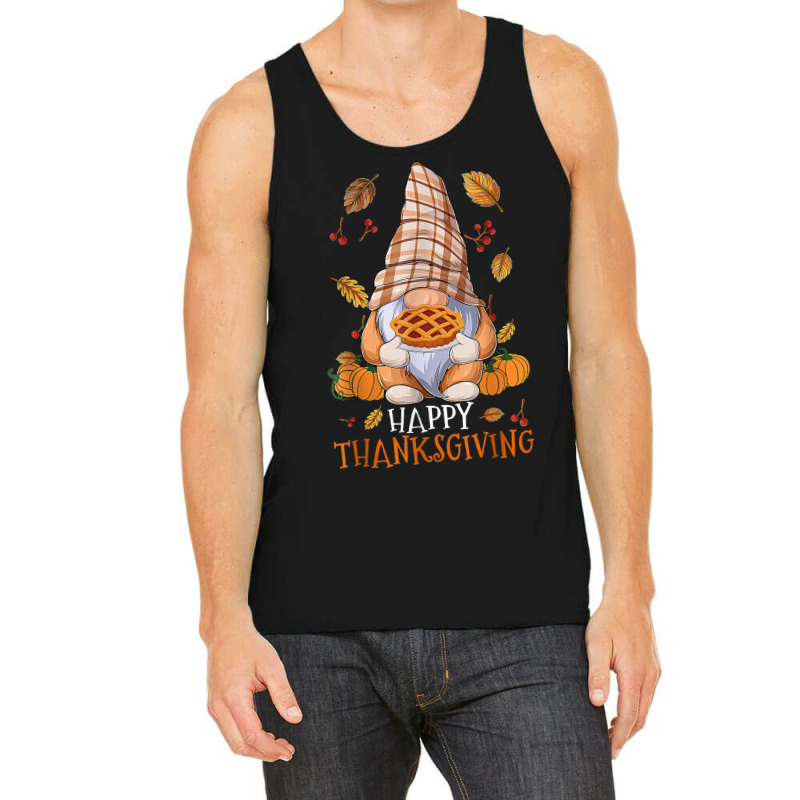 Cute Gnome Happy Thanksgiving Autumn Fall Pumpkin Tank Top | Artistshot