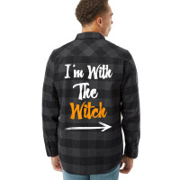 Funny Halloween For Men I'm With The Witch Funny H Flannel Shirt | Artistshot