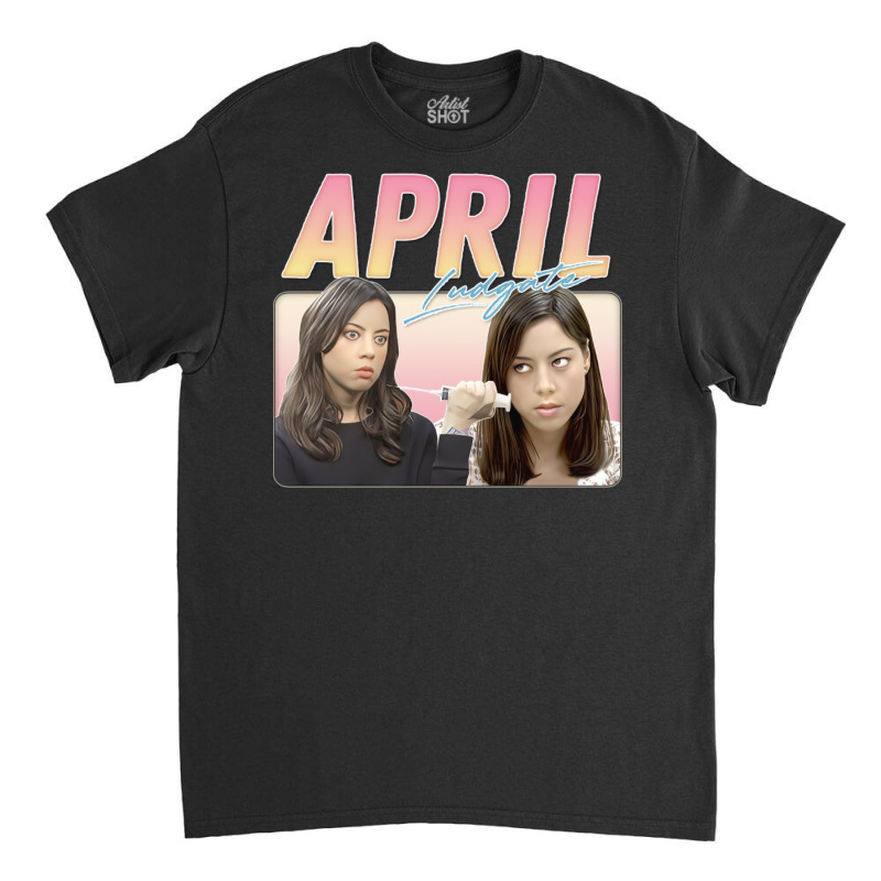 April Ludgate  Retro Aesthetic Style Fan Design Classic T-shirt | Artistshot