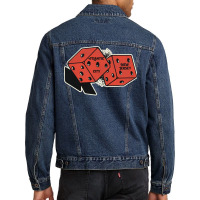 Atlantic City New Jersey Vintage Gambling Dice Men Denim Jacket | Artistshot