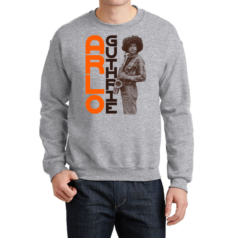 Arlo Guthrie On The Sax Crewneck Sweatshirt | Artistshot