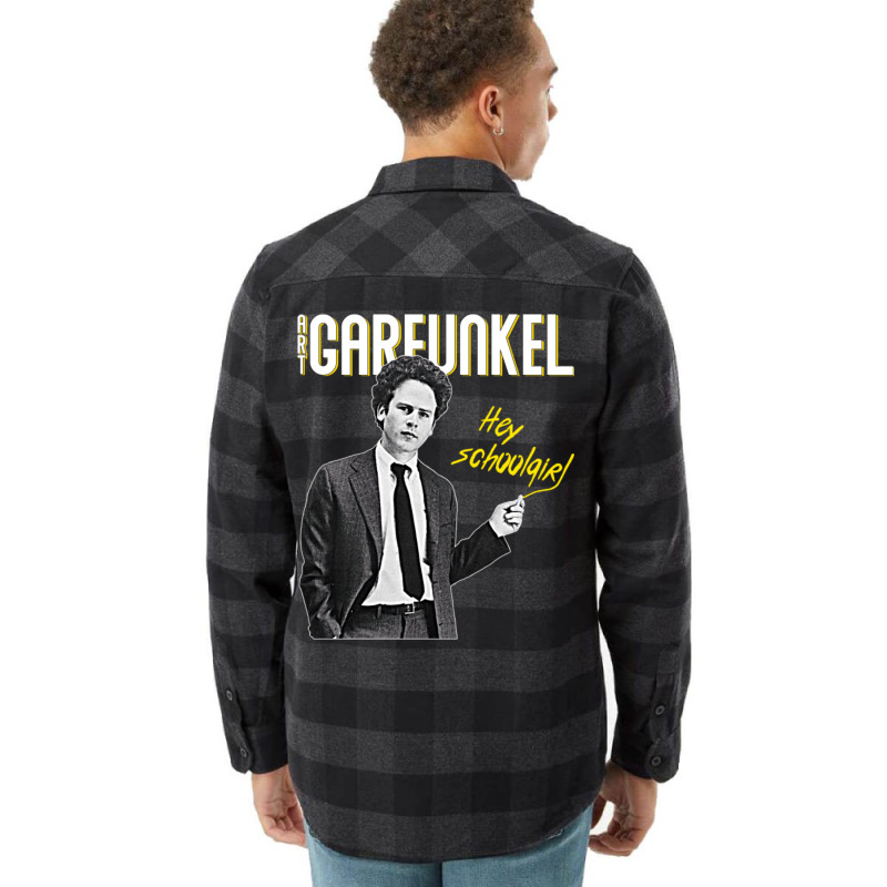 Art Garfunkel  Hey Schoolgirl Retro Fanart Flannel Shirt | Artistshot