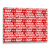 I Speak Fluent Rap Lyrics Metal Print Horizontal | Artistshot