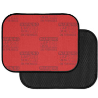 Lap Dog Warning Rear Car Mat | Artistshot