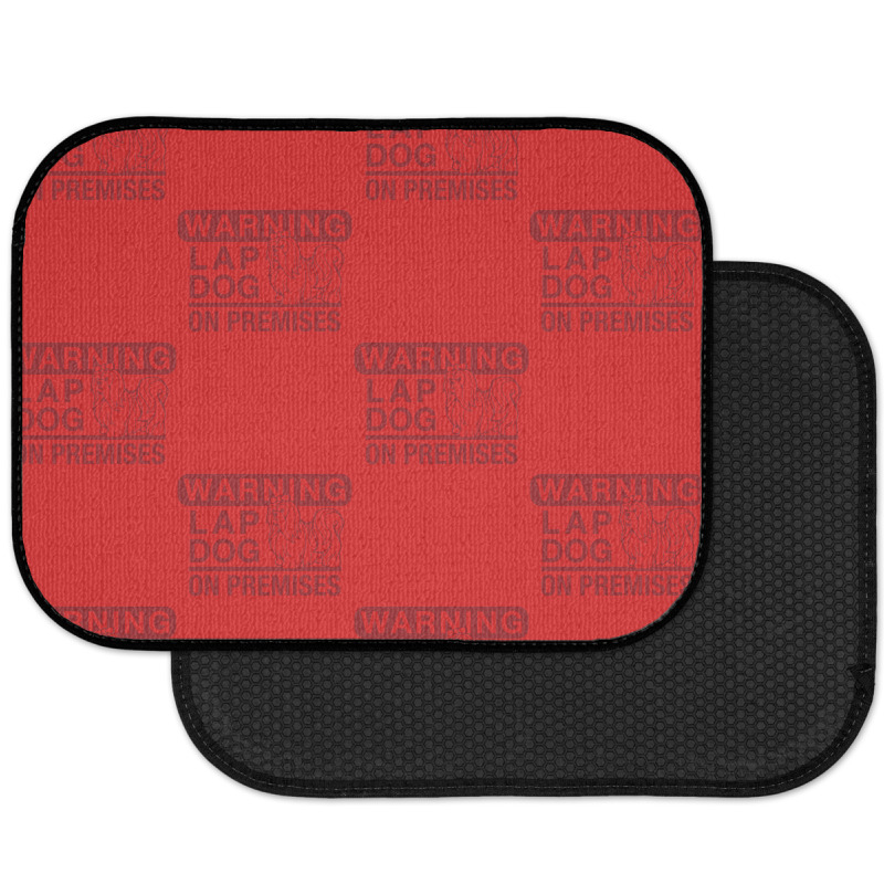 Lap Dog Warning Rear Car Mat | Artistshot