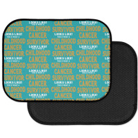 Never Underestimate The Strength Of A Childhood Cancer Warrior Rear Car Mat | Artistshot