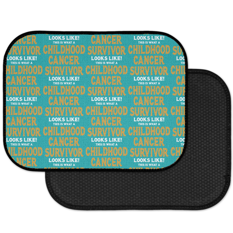 Never Underestimate The Strength Of A Childhood Cancer Warrior Rear Car Mat | Artistshot