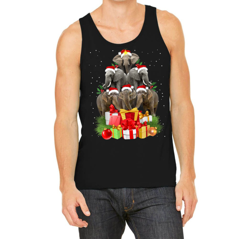 Elephant Christmas Tree Merry Xmas Elephant Tank Top | Artistshot