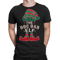 The Dog Dad Elf Cute Ugly Christmas Sweater Family T-shirt | Artistshot